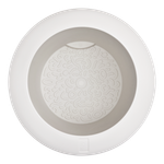 amber roll low 43cm bianco lino